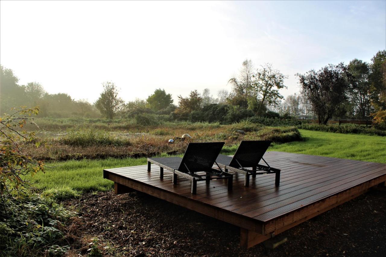 Ruhe Unter Reet-Haus Mit Sauna, Whirlpool Und Kamin Gnarrenburg Ngoại thất bức ảnh